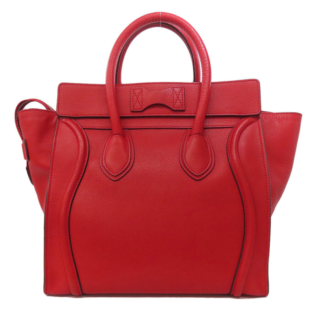 Celine Calfskin Luggage Handbag Black